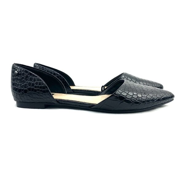 Jones New York Women's Seneca Black D’Orsay Slide On Flats Size 10M - Picture 2 of 11